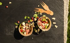 Salat med grillet entrecote