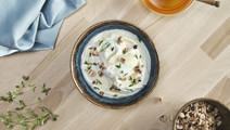 Creamy Skyr with nuts and herbs