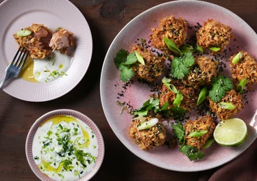 Air fryer soy and ginger salmon bites