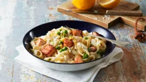 Pasta med ost- och citronsås