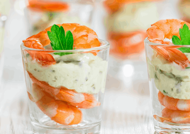 Cóctel de gambas con Arla Apetina