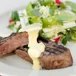 Grillad biff med matig sallad
