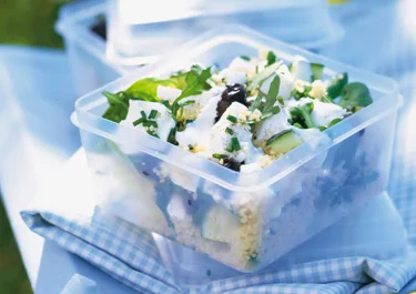 Couscous med ost och mynta