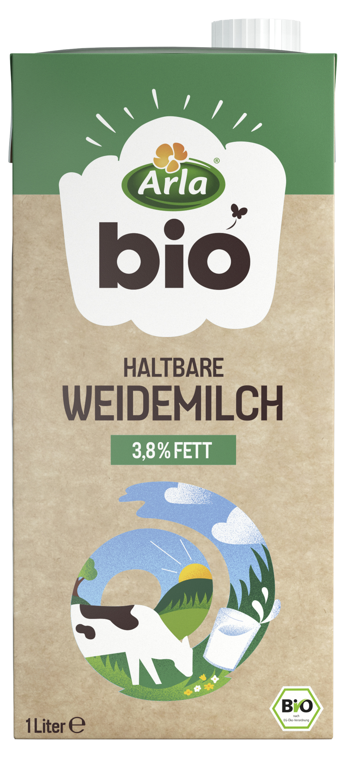 Haltbare Weidevollmilch 3,8% 1 Liter
