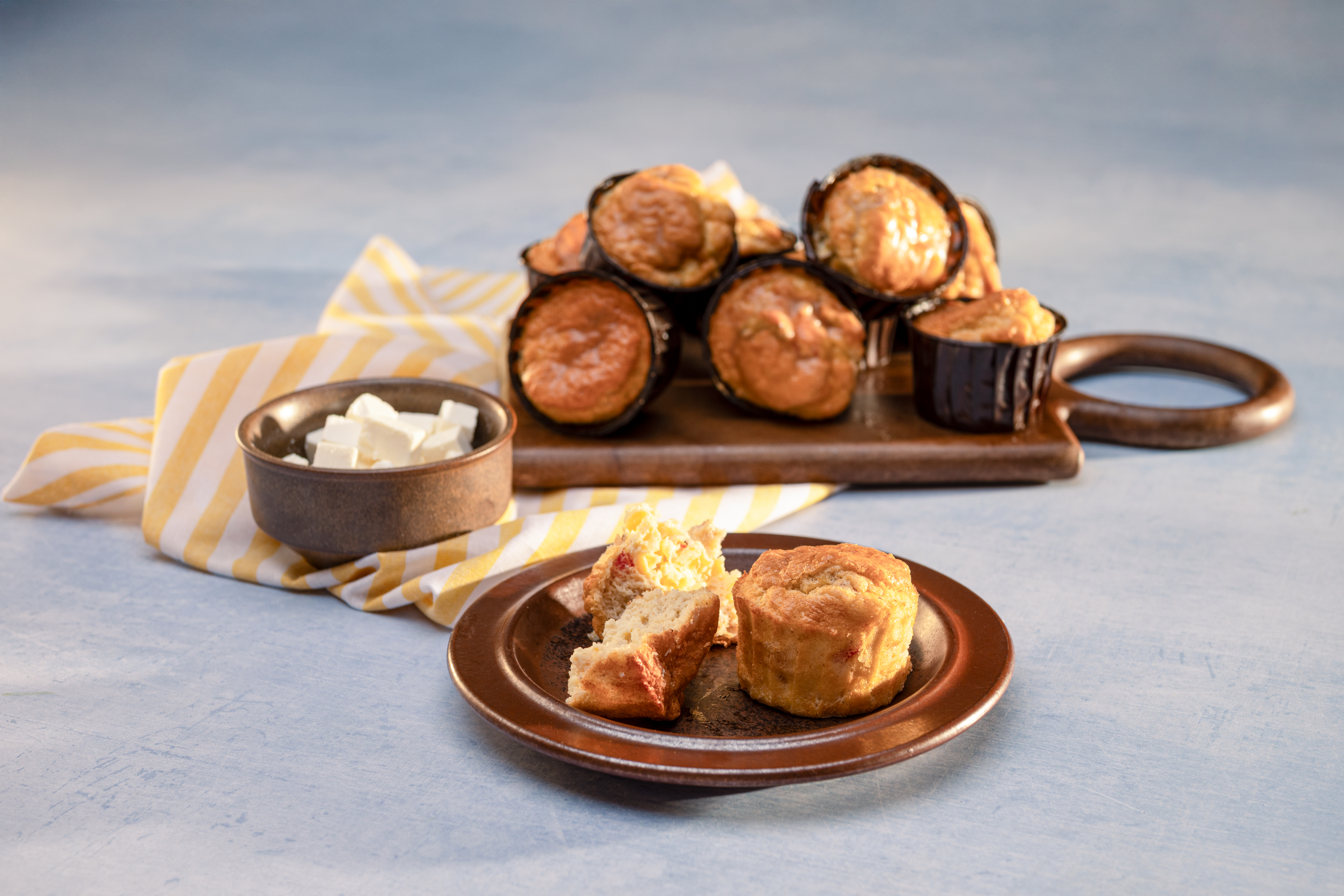 Munakasmuffinit kahdella täytteellä