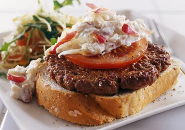 Hamburgare med äppeltzatziki