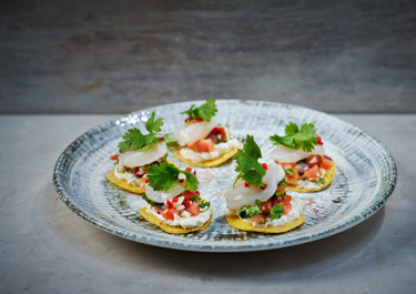Ceviche på pilgrimsmusslor