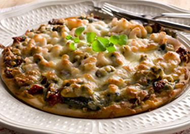 Merenherkku-pinaattipizza