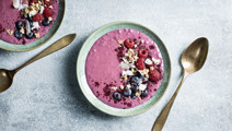 Smoothiebowl med blåbär