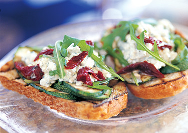 Smörbruschetta med zucchini