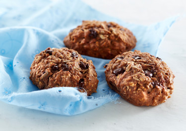 Saftige rugbrødsboller med chokolade