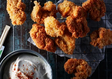 Chicken nuggets med masalakräm