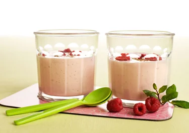 Snabb smoothie med smak av hallon