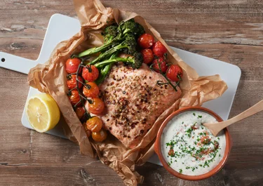 Air fryer salmon