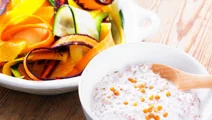 Crudité med krämig linsröra