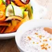 Crudité med krämig linsröra