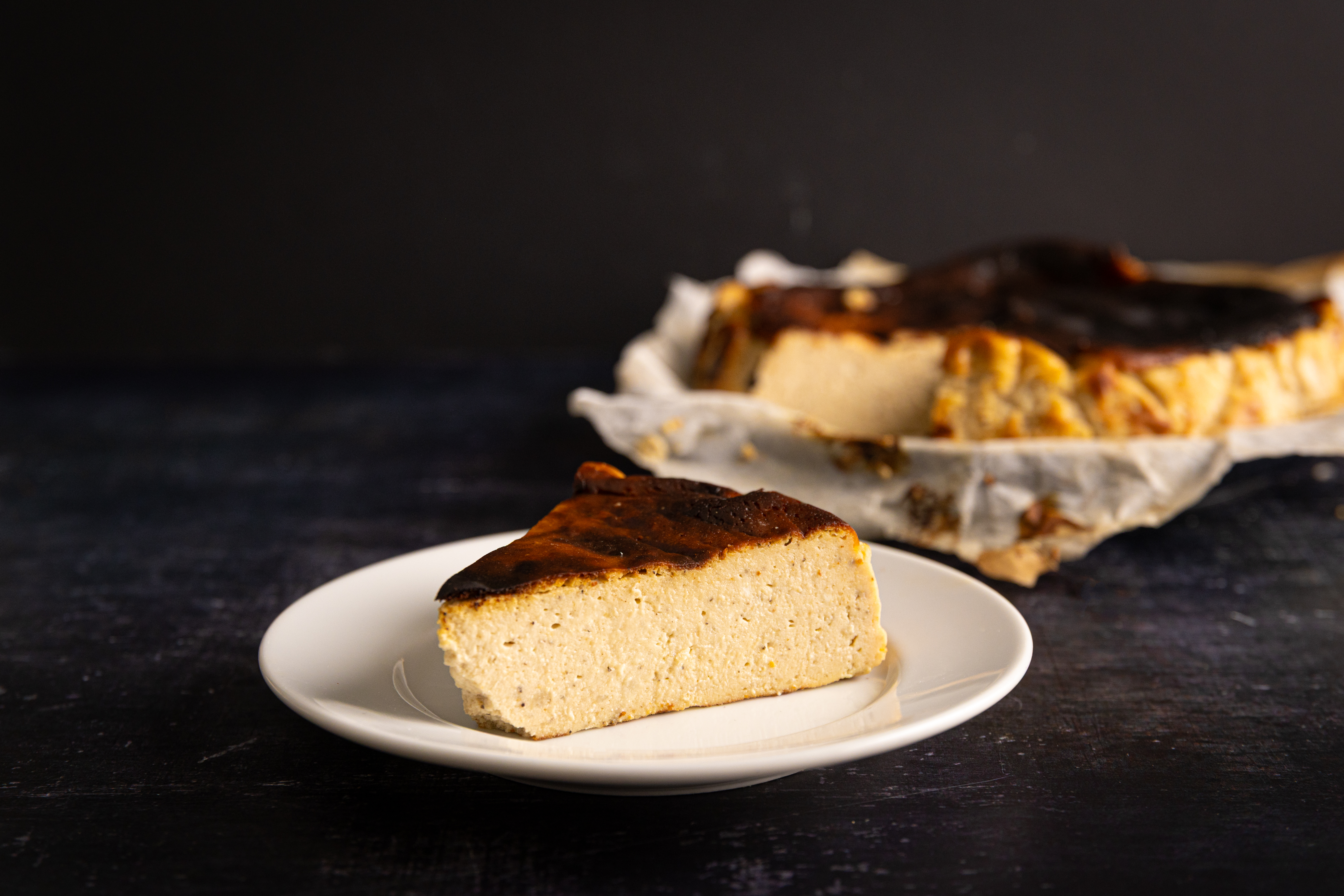 Earl Grey Tea Infused Basque Cheesecake