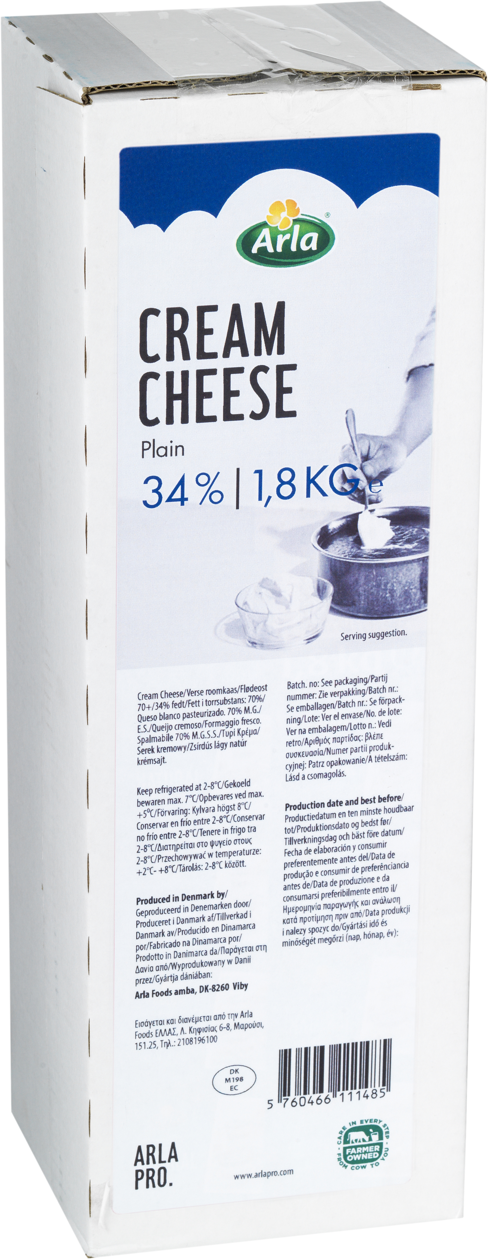 Cream Cheese 34% 1,8kg
