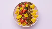 Strawberry smoothie bowl