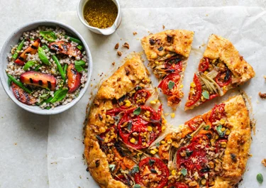Arla LactoFREE Buckwheat Salad with Corn Galette