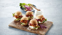 Sliders med pulled chicken