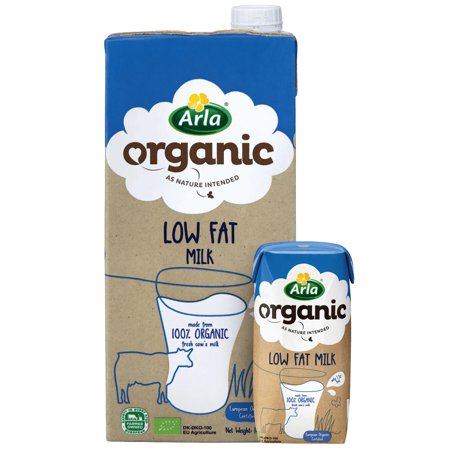 Low Fat UHT Milk 1L & 200ml