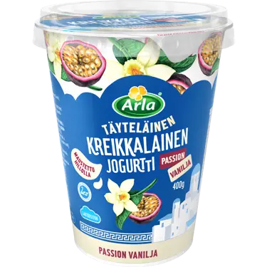 Arla kreikkalainen jogurtti passion-vanilja laktoositon 400g