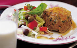 Lammfärsgömmor med mozzarella och parmesan