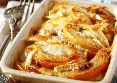 Apple gratin