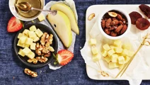 Ostplock med frukt