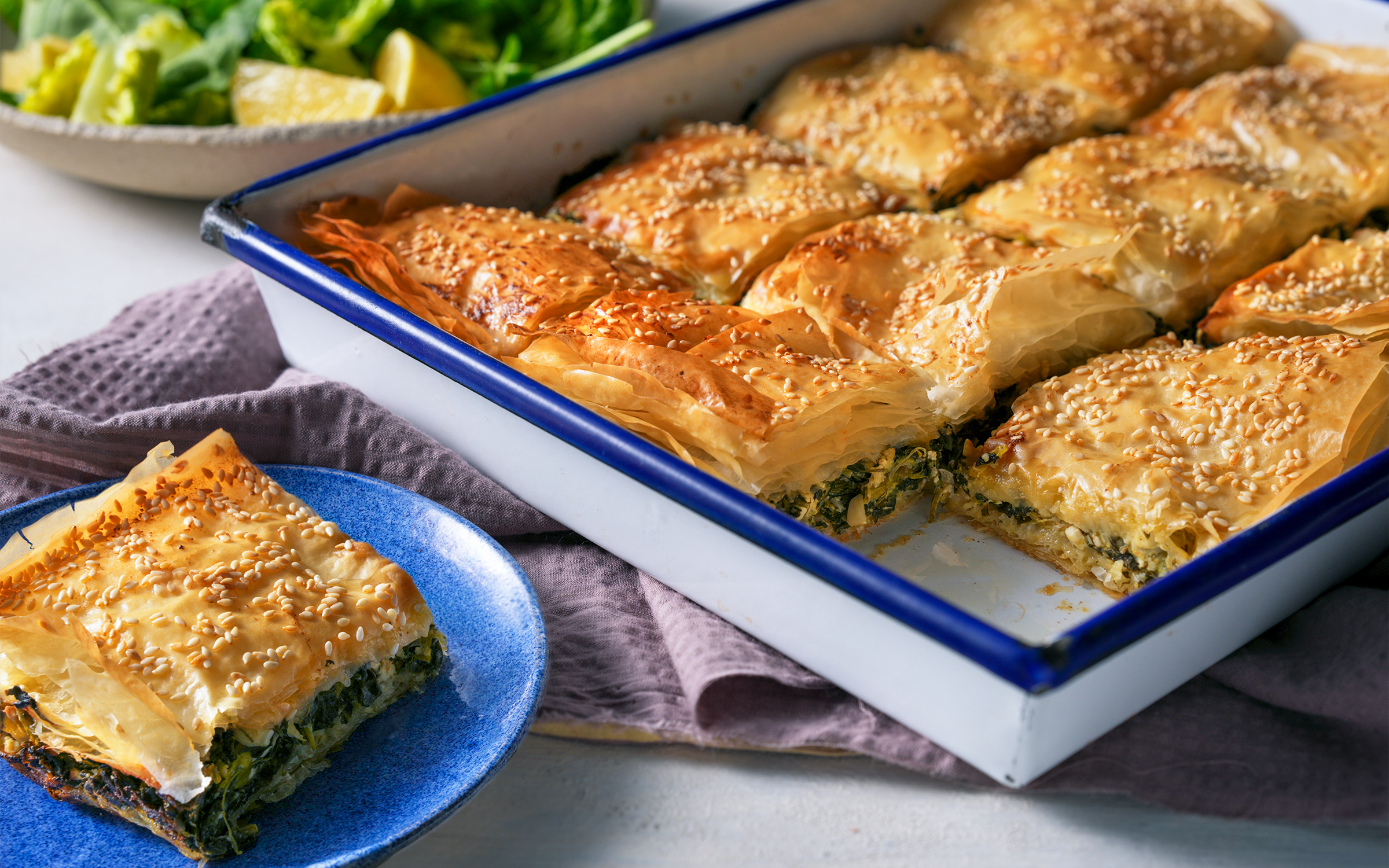 Spanakopita - Grekisk filodegspaj 