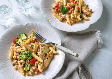 Pasta med tonfisksås