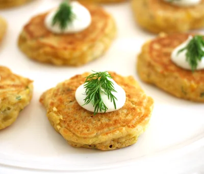 Havarti Dill corn cakes