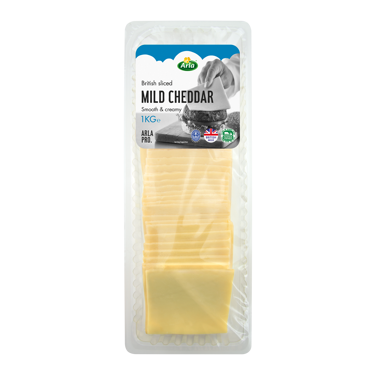 Arla Pro British Mild Cheddar Cheese Slices 1kg