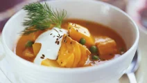 Snabb laxgryta