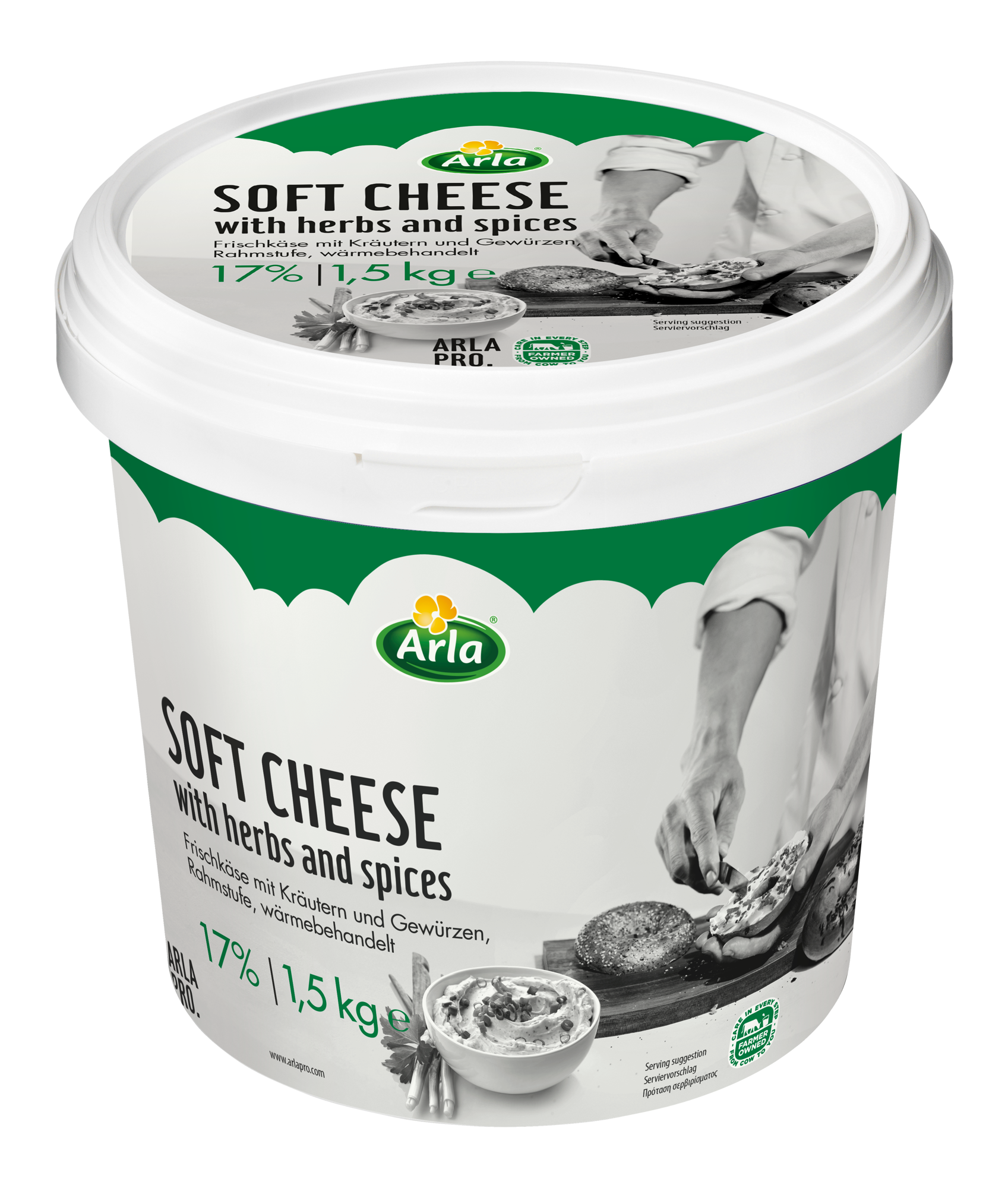 Cream cheese herbes et épices 16% 1.5kg - Tartine et cuisine