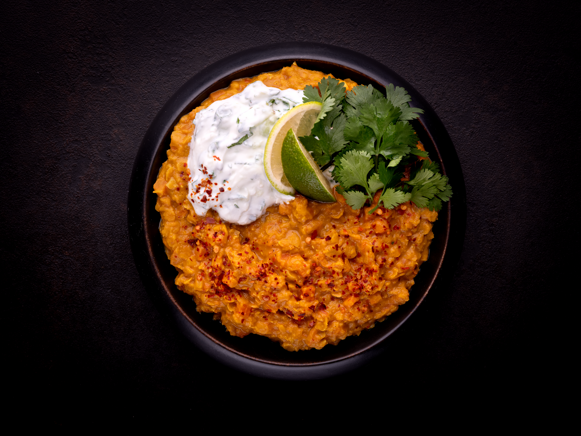 Dhal met Skyr-raita