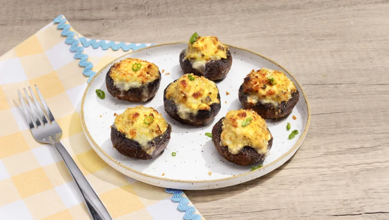 Havarti and Chicken Stuffed Mushrooms