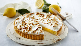 Citrontærte med marengs