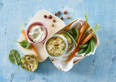 Muffins met spek en ei