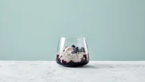 Lactosevrije bosbes chia pudding