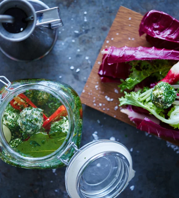 ‘Pickled’ Cream Cheese a la Labneh
