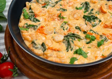 Shrimp in lemon butter sauce