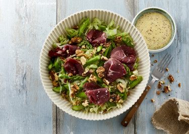 Lun kålsalat med røget lam