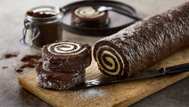 Chokoladeroulade med smørcreme
