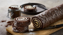 Chokoladeroulade med smørcreme