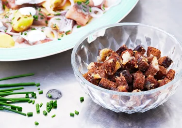 Kavringskrutonger med ost