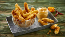 Friterad halloumi