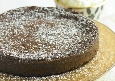 Kladdkaka med mörk choklad