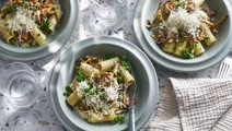 Pasta met cantharellen